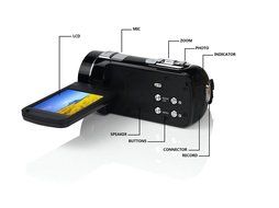 SEREE HDV-M6 Full HD 1080P Beauty Face Max. 24MP DIS Face Detection Elegant Appearance Self Timer Camcorder FHD...