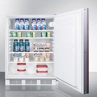 Summit FF7LBIIFADA: ADA compliant commercial built-in auto defrost all-refrigerator with lock, white cabinet and... N3