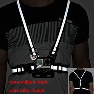 Fantaseal Action Camera Chest Mount Hi-Reflective Safety Vest for GoPro Chest Mount Harness Chesty Vest GoPro... N48