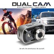1080P HD Video Dual Cam 2in1 Car Sports Action Dash Camera Underwater Cameras With Wifi,Waterproof Case N7
