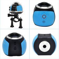 niceEshop(TM) 4K 360 Degree Wifi Panoramic Camera Ultra HD 2448x2448 Mini Sport Action Driving VR Camera, Blue N8