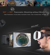 VR 360 Degree Dual-lens WiFI Panoramic Sports Action Video Camera,1080P Full HD and 8 MP Sports DV