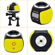 niceEshop(TM) 4K 360 Degree Wifi Panoramic Camera Ultra HD 2448x2448 Mini Sport Action Driving VR Camera, Blue N11