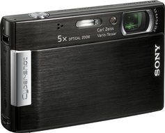 Sony Cybershot DSC-T100 8MP Digital Camera with 5x Optical Zoom and Super Steady Shot (Red) N6