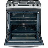 GE JS250RFSS 30" Stainless Steel Electric Slide-In Coil Range N4