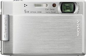 Sony Cybershot DSC-T100 8MP Digital Camera with 5x Optical Zoom and Super Steady Shot (Red) N8