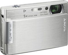 Sony Cybershot DSC-T100 8MP Digital Camera with 5x Optical Zoom and Super Steady Shot (Red) N9