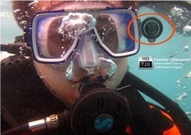 Outdoor Sport BLUE HD 720P 30FPS Waterproof Bike Helmet Action Camera DVR DV N2