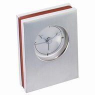 Wood / Metal Desk Clock With Alarm N2
