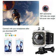 PULUZ CUBE360S 1.5 inch HD Screen 180 Degrees &amp; 360 Degrees Panorama ARM M926EJ Super Wide Angle Lens, Support...