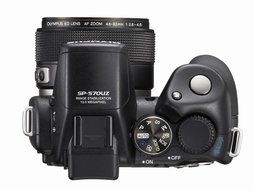 Olympus SP-570UZ 10MP Digital Camera with 20x Optical Dual Image Stabilized Zoom N3