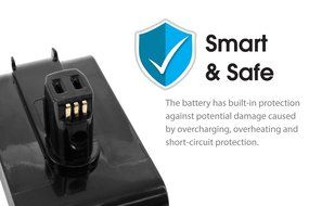 Tenergy Li-ion 22.2V 2000mAh Replacement Battery for Dyson DC31, DC34, DC35 (Except TypeB), DC44 (Type i, NOT... N5