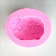 Wocuz W0606 Curly Sheep Silicone Soap Cupcake Mold Craft Mold DIY Handmade Candy Chocolate Fondant Molds