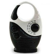 Pesp&reg; Portable Mini AM/FM Hanging Shower Bathroom Waterproof Music Radio (Dark Blue) N10
