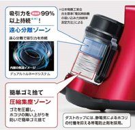 Toshiba cyclone cleaner (power brush) Gran Red [cleaner] TORNEO mini (Torneo mini) VC-C3-R&reg; N2