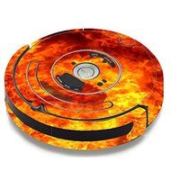 Skin Decal Vinyl Wrap For IRobot Roomba 650 655 Vacuum / True Fire Flames