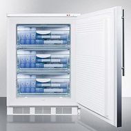 Summit VT65M7SSHV 24" Commercially Approved Upright Freezer with 3.5 cu. ft. Capacity Three Removable Storage... N3