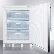 Summit VT65M7SSHV 24" Commercially Approved Upright Freezer with 3.5 cu. ft. Capacity Three Removable Storage... N4