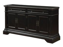 Treasure Trove Accents 17010 Two Drawer Four Door Media Credenza, 68.5&quot; x 16&quot; x 35&quot;