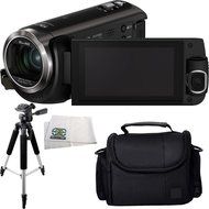 Panasonic HC-W570 HD Camcorder Bundle Includes Full Size Tripod + Deluxe Camcorder Case + Microfiber Cleaning... N3