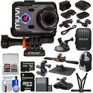 Veho MUVI K2 PRO Wi-Fi 4K HD Action Video Camera Camcorder with Assorted Action Mounts, LCD Screen, &amp; Case + 64GB... N2