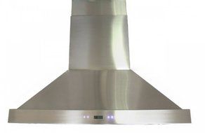CAVALIERE 30" Island Mounted Stainless Steel Kitchen Range Hood 860 CFM Spagna Vetro Econo Series SV198B2-SPI30