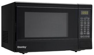 Danby Designer 0.7 cu.ft. Countertop Microwave, Black/Stainless Steel N4