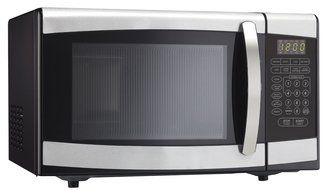 Danby Designer 0.7 cu.ft. Countertop Microwave, Black/Stainless Steel N5