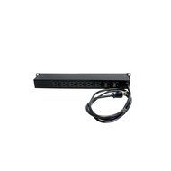 StarTech.com 19-Inch 1U Rackmount 8 Outlet PDU Power Distribution Unit 125V 15A (12A UL) RKPW081915 (Black) N8