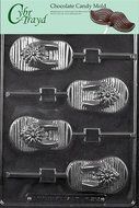 Cybrtrayd M212 Flip-Flop Lolly Chocolate Candy Mold with Exclusive Cybrtrayd Copyrighted Chocolate Molding Instructions