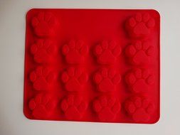 Liobra Premium Quality Set of Puppy Paw and Dog Bone NonStick Silicone Molds - Food Grade - View Details Here