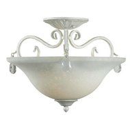 Kenroy Home 92052WW Chamberlain 2-Light Semi Flush by Kenroy Home