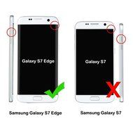 S7 Edge Case,Samsung Galaxy S7 Edge Case - Badalink 3D Embossed Flower Wallet Magnetic Flip Cover PU Leather Kickstand... N24