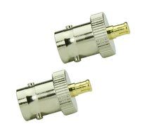 4-Pack RF Coaxial Coax Adapter BNC Female to Mmcx Male Connector