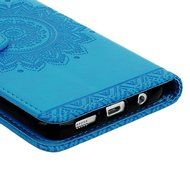 S7 Edge Case,Samsung Galaxy S7 Edge Case - Badalink 3D Embossed Flower Wallet Magnetic Flip Cover PU Leather Kickstand... N29