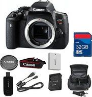 Canon T6i Digital SLR Body (No Lens) Deluxe Bundle + High Speed 32GB Memory Card + High Speed Reader + Wi-Fi Enabled...