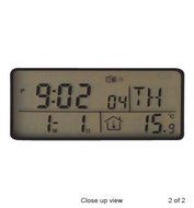 Radio Clock W/picture Flame