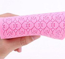 Large Rectangle Silicone Cake Fondant Mould DIY Mat Flower Lace Mold Sugar Craft Baking Decorating Tools