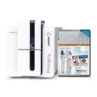 Evolis Primacy Single-Sided ID Card Printer (Blue) and AlphaCard ID Suite Basic Software