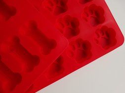 Liobra Premium Quality Set of Puppy Paw and Dog Bone NonStick Silicone Molds - Food Grade - View Details Here N2