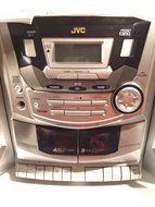 JVC PC-X250 CD Cassette Hype Bass Portable Component System With Remote CDR RW