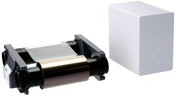Badgy200 Plastic Card Printer with Evolis Badge Studio Software N2