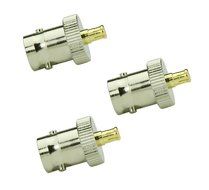 4-Pack RF Coaxial Coax Adapter BNC Female to Mmcx Male Connector N2