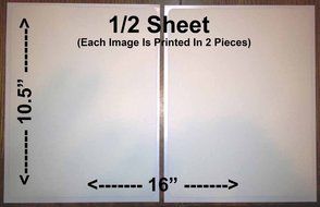 1/2 Sheet - Merry Christmas Snow Scene&nbsp;- Edible Cake/Cupcake Party Topper!!!