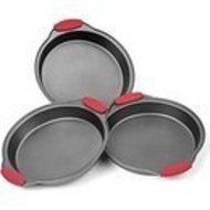 Natural Aluminum Commercial 3-Piece Baker&#039;s Set, Quarter Sheet and Cake Pan