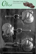 Cybrtrayd T030 Turkey Lolly Life of the Party Chocolate Candy Mold with Exclusive Cybrtrayd Copyrighted Chocolate...