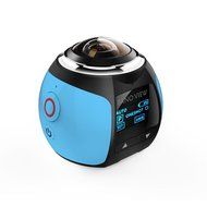 niceEshop(TM) 4K 360 Degree Wifi Panoramic Camera Ultra HD 2448x2448 Mini Sport Action Driving VR Camera, Blue N14