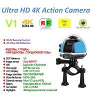 niceEshop(TM) 4K 360 Degree Wifi Panoramic Camera Ultra HD 2448x2448 Mini Sport Action Driving VR Camera, Blue N15