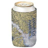 Altered Latitudes Annapolis Harbor Chart Standard Beverage Cooler (4-Pack)