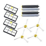 UP100 12pcs/lot Debris Extractor Set &amp; Hepa Filter &amp; Side Brush Parts Kit for Irobot Roomba 800 Series 870 880... N3